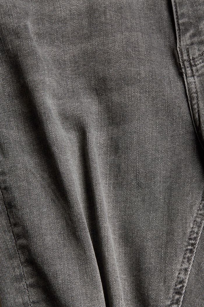 Stretch jeans with washed-out look, GREY MEDIUM WASHED, detail image number 4