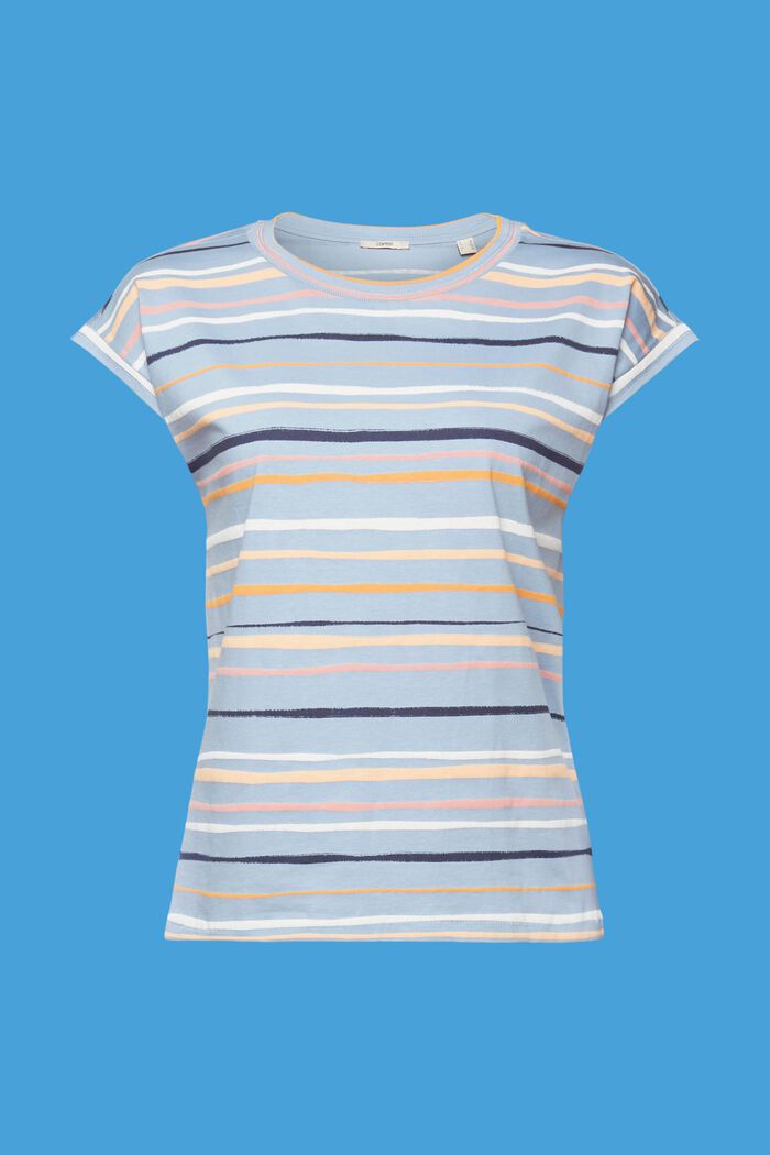 Striped t-shirt, 100% cotton, LIGHT BLUE LAVENDER, detail image number 6