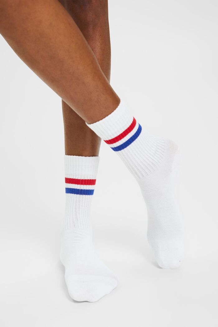 2-pack of athletic socks, organic cotton, RAW WHITE, detail image number 2