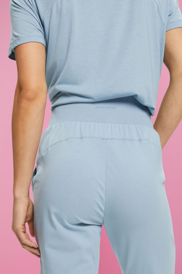 Cotton-jersey sports trousers, PASTEL BLUE, detail image number 4