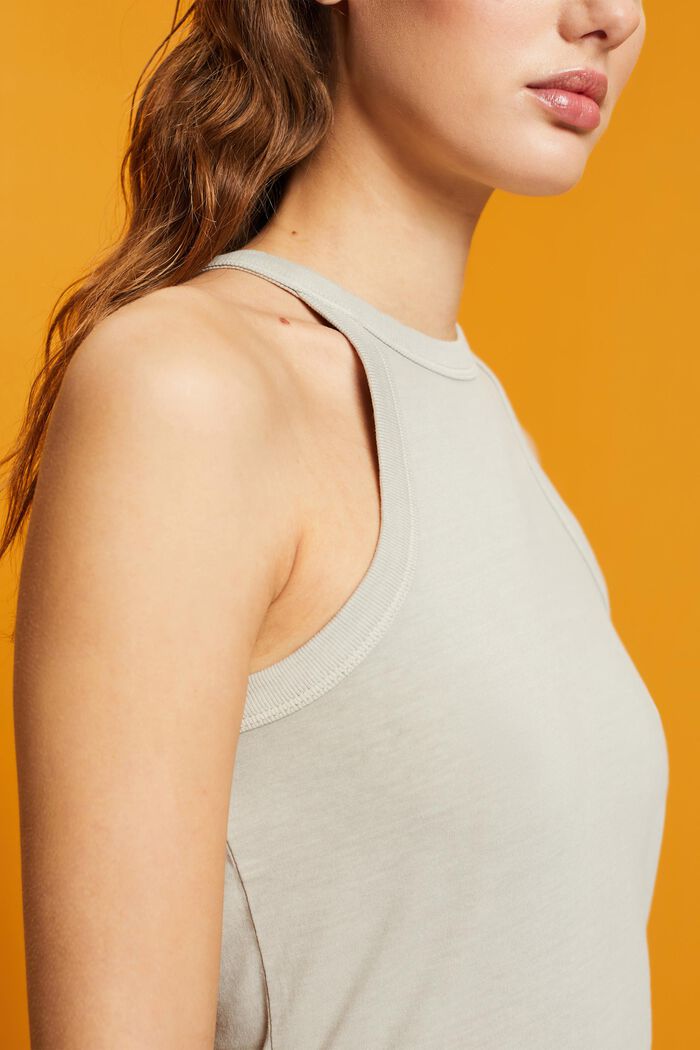 Jersey tank top, DUSTY GREEN, detail image number 2
