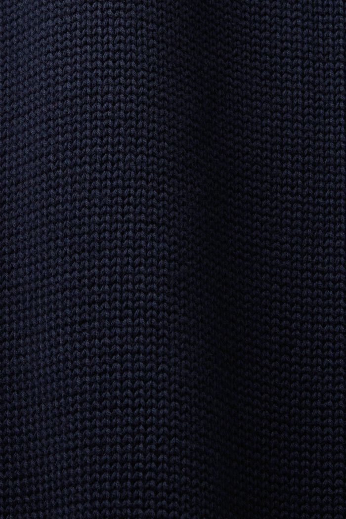 Knitted Turtleneck Mini Dress, NAVY, detail image number 5