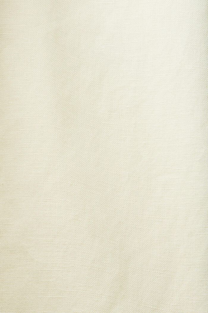 Cotton and linen blended trousers, CREAM BEIGE, detail image number 5