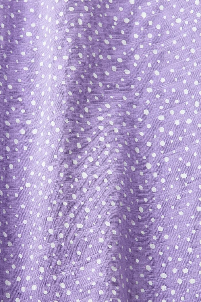T-shirt with all-over pattern, PURPLE, detail image number 4