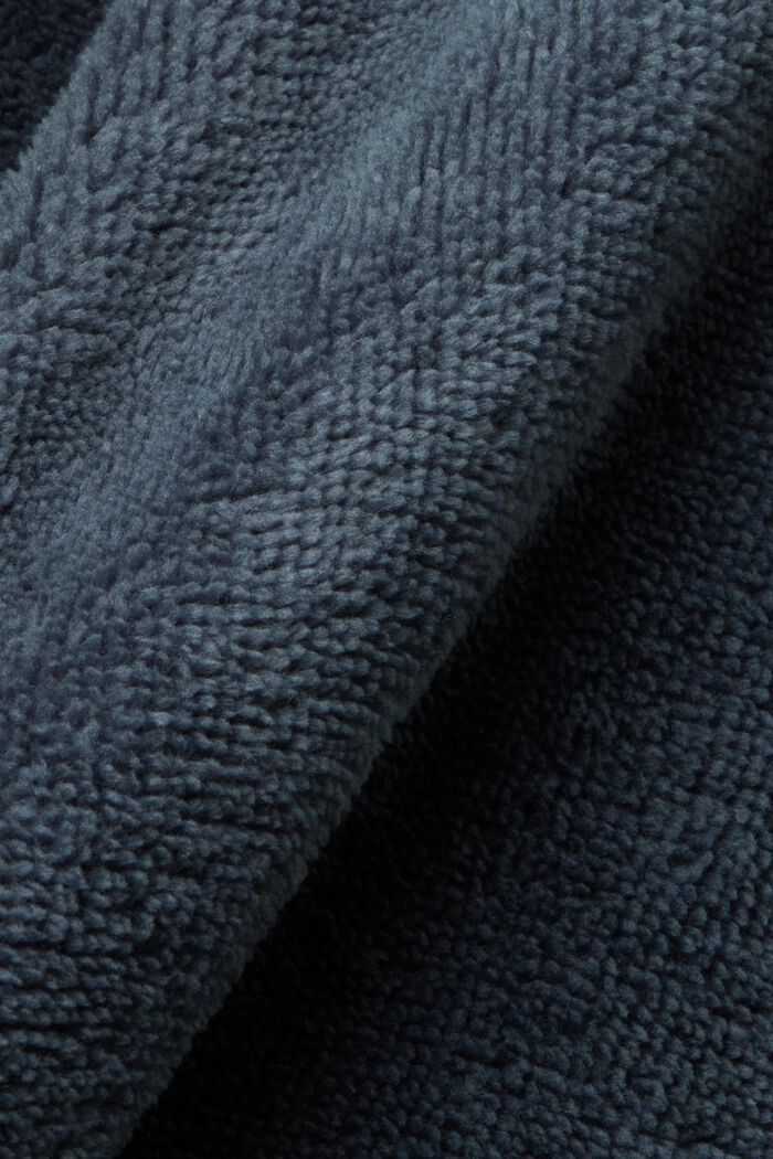 Terry cloth bathrobe with hood, GREY, detail image number 4