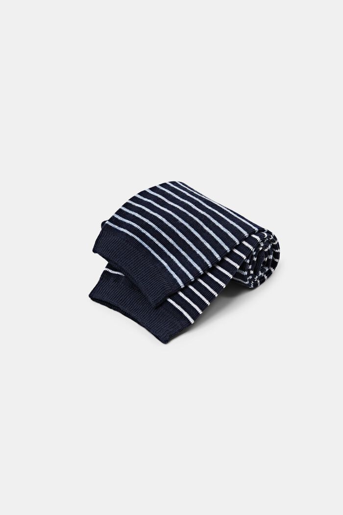 2-Pack Striped Chunky Knit Socks, NAVY, detail image number 2