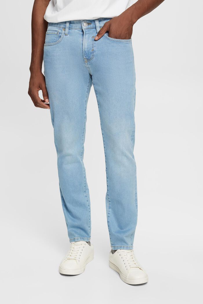 Slim fit jeans, Dual Max, BLUE LIGHT WASHED, detail image number 1