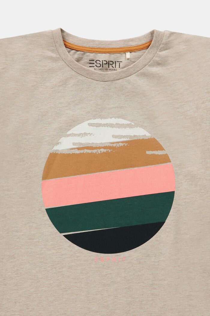 T-shirt with front print, LIGHT BEIGE, detail image number 2