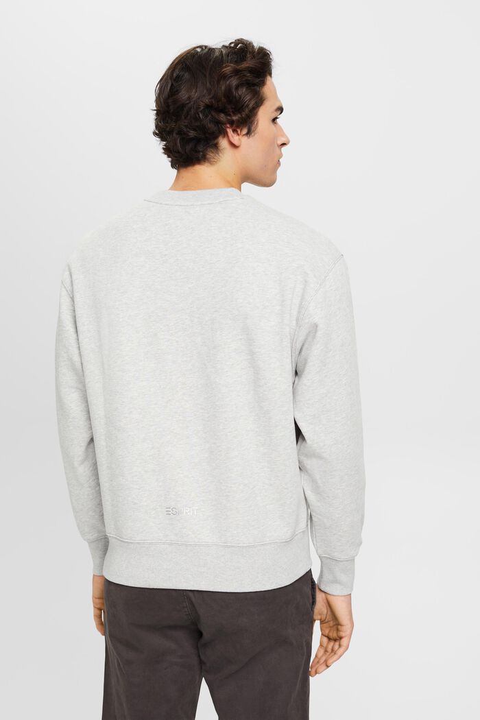 Sweatshirt with small dolphin print, LIGHT GREY, detail image number 3