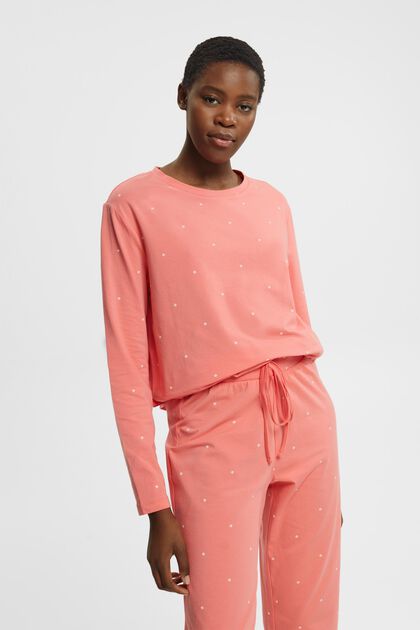 Cotton pyjamas with all-over pattern