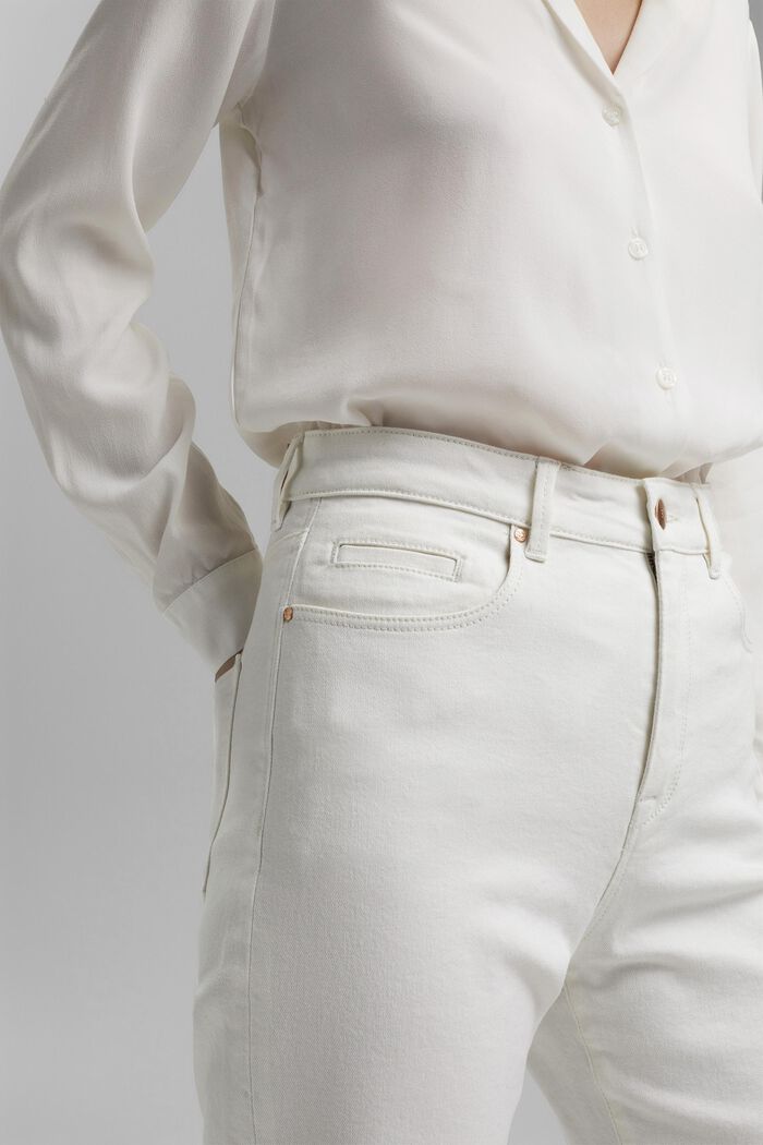 Stretch jeans in organic cotton, OFF WHITE, detail image number 2