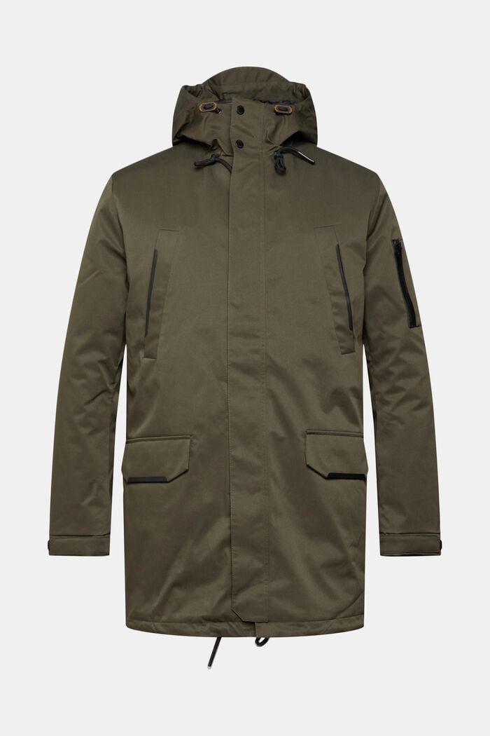 Parka jacket with detachable lining