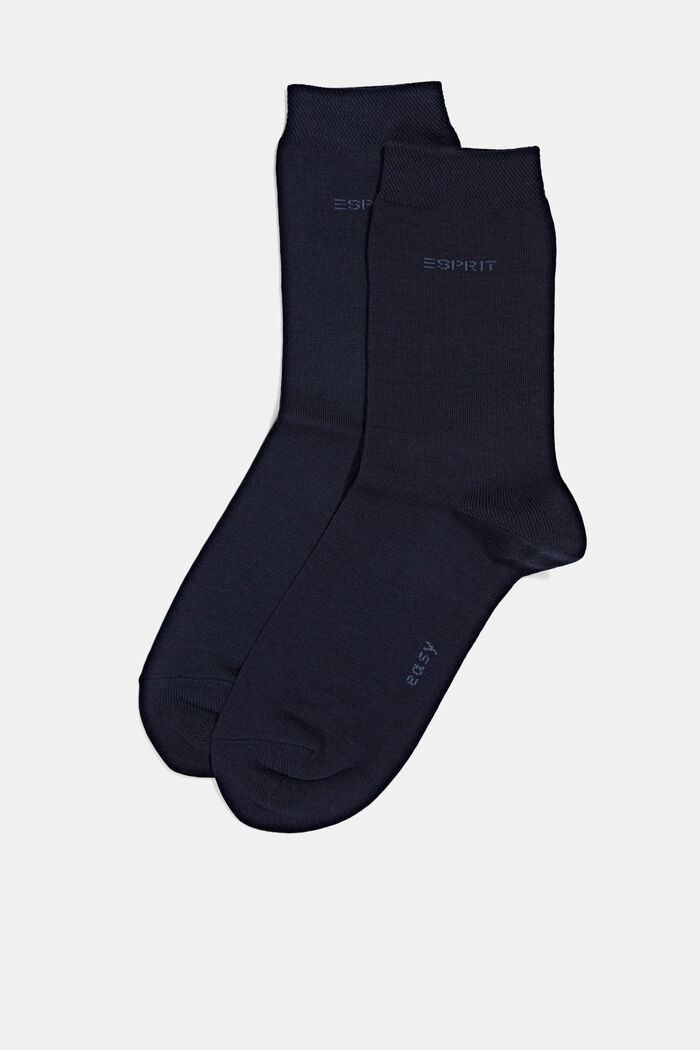 2-pack of socks with soft cuff, MARINE, detail image number 0