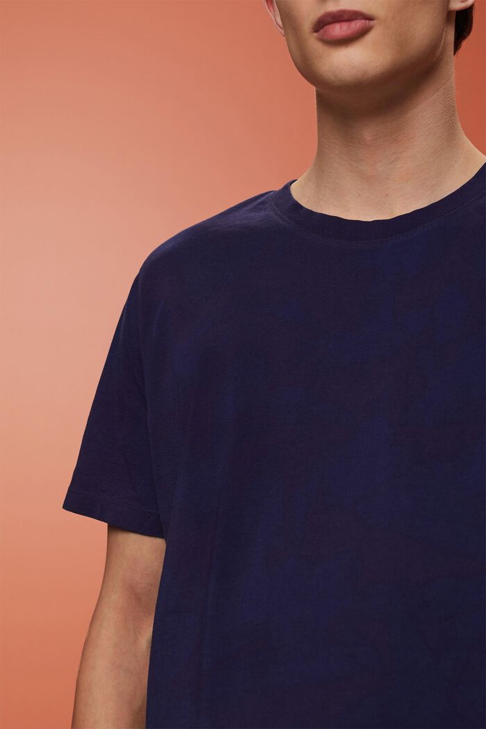Crewneck t-shirt, 100% cotton, DARK BLUE, detail image number 2