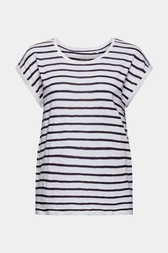 Recycled: striped T-shirt containing organic cotton