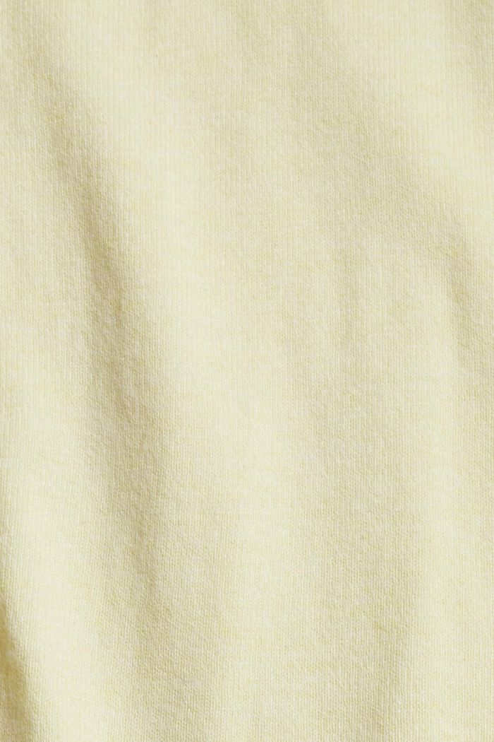 Cardigan made of blended organic cotton, PASTEL YELLOW, detail image number 1