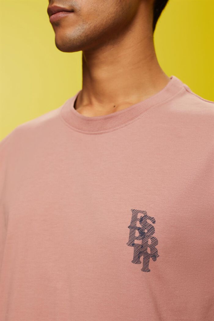 Logo t-shirt, 100% cotton, DARK OLD PINK, detail image number 2