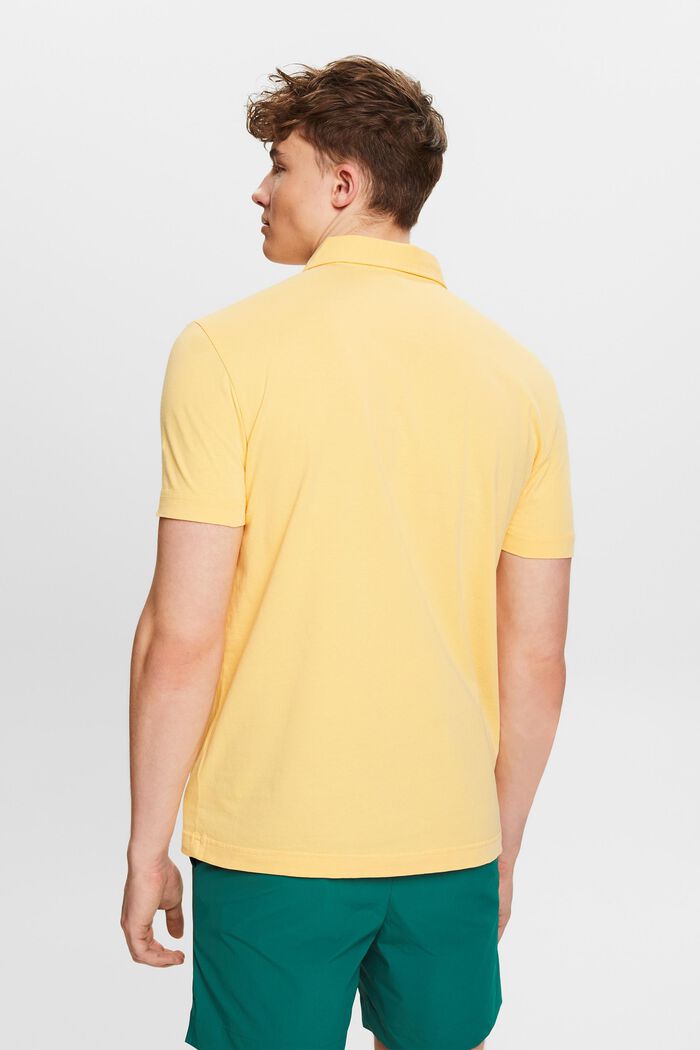 Logo Cotton Polo Shirt, SUNFLOWER YELLOW, detail image number 3