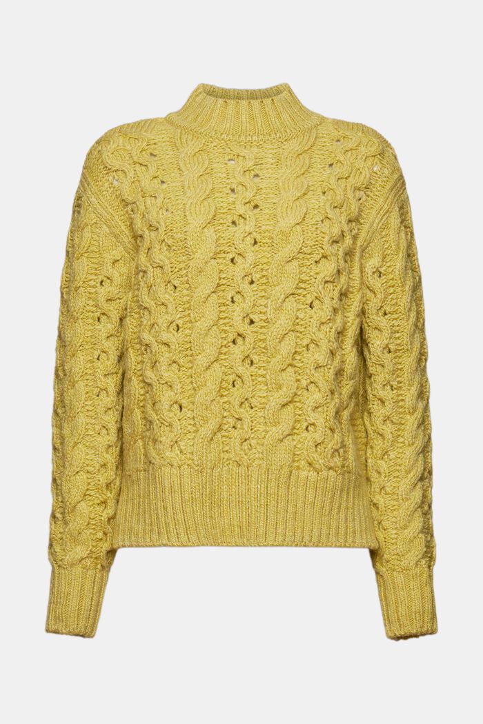 ESPRIT - Open-Knit Wool-Blend Sweater at our online shop