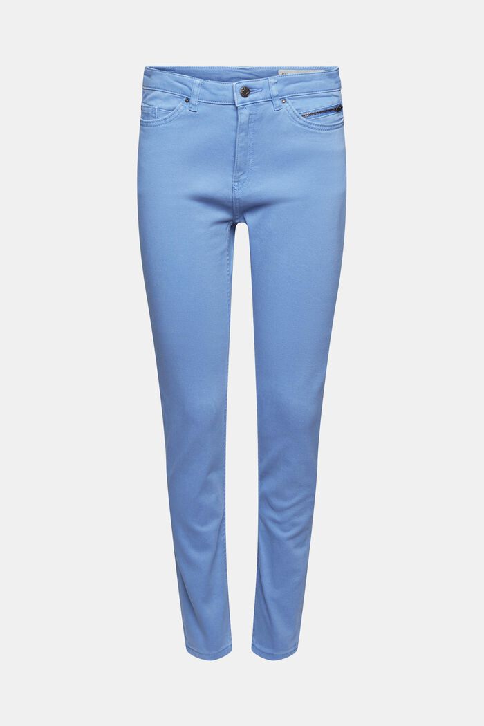 Stretch trousers with zip detail