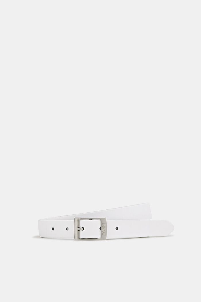 Elegant belt in a basic look made of leather