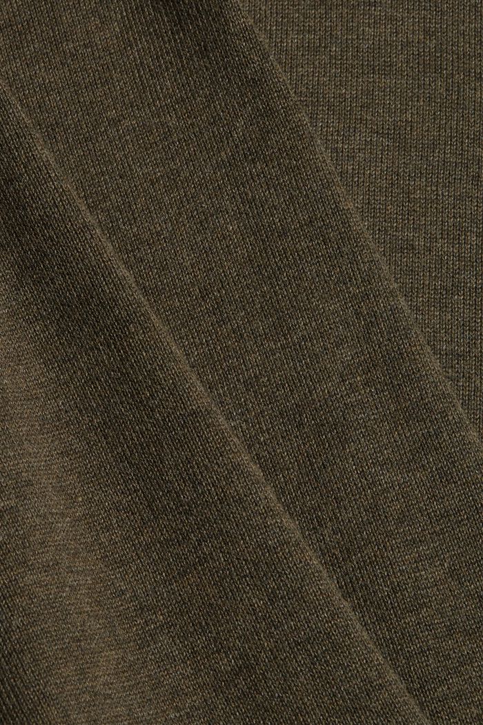 Basic jumper made of 100% Pima cotton, DARK KHAKI, detail image number 4