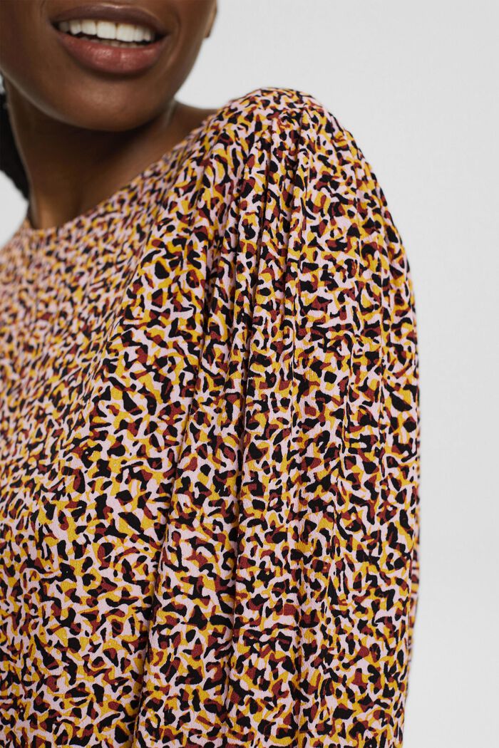 Patterned blouse, BROWN, detail image number 2