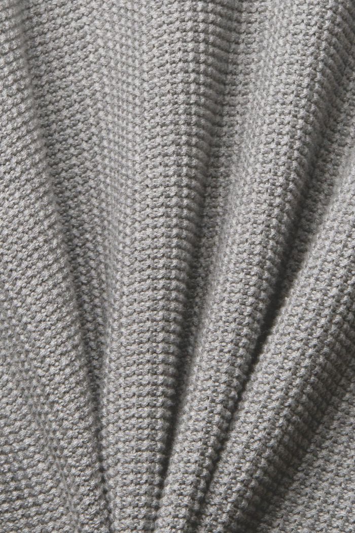 Pure cotton jumper, MEDIUM GREY, detail image number 1