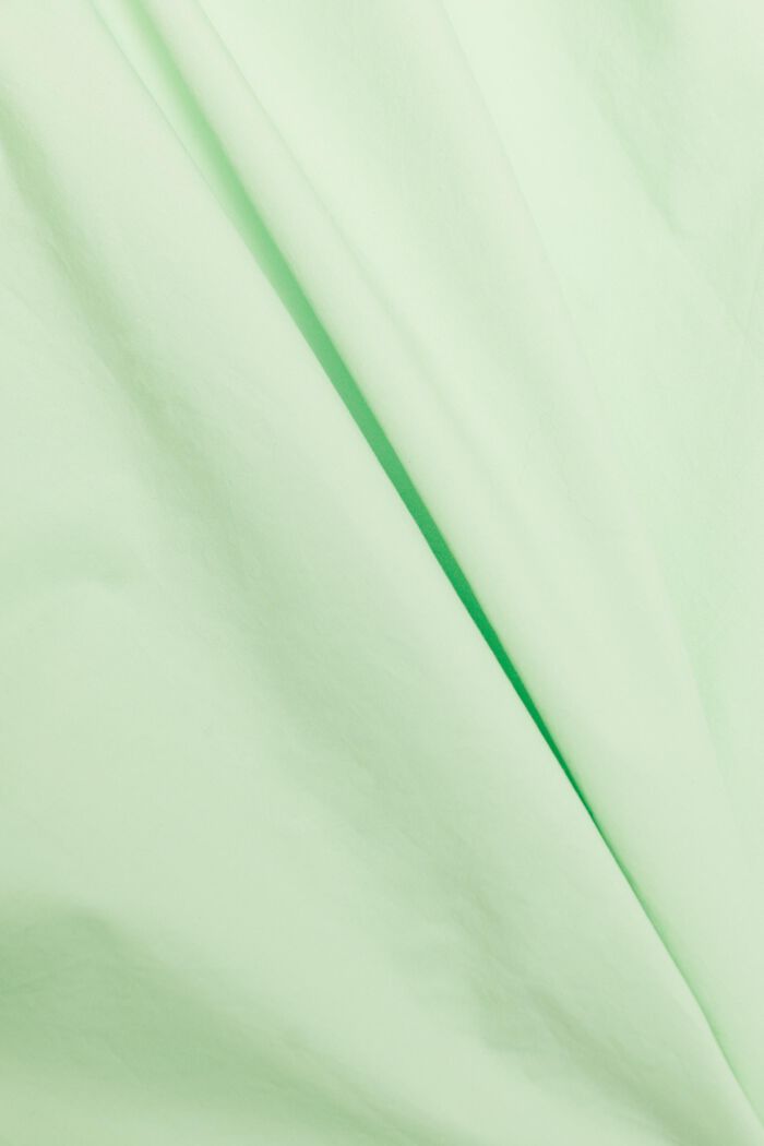 Cotton-Poplin Button-Up Shirt, LIGHT GREEN, detail image number 4