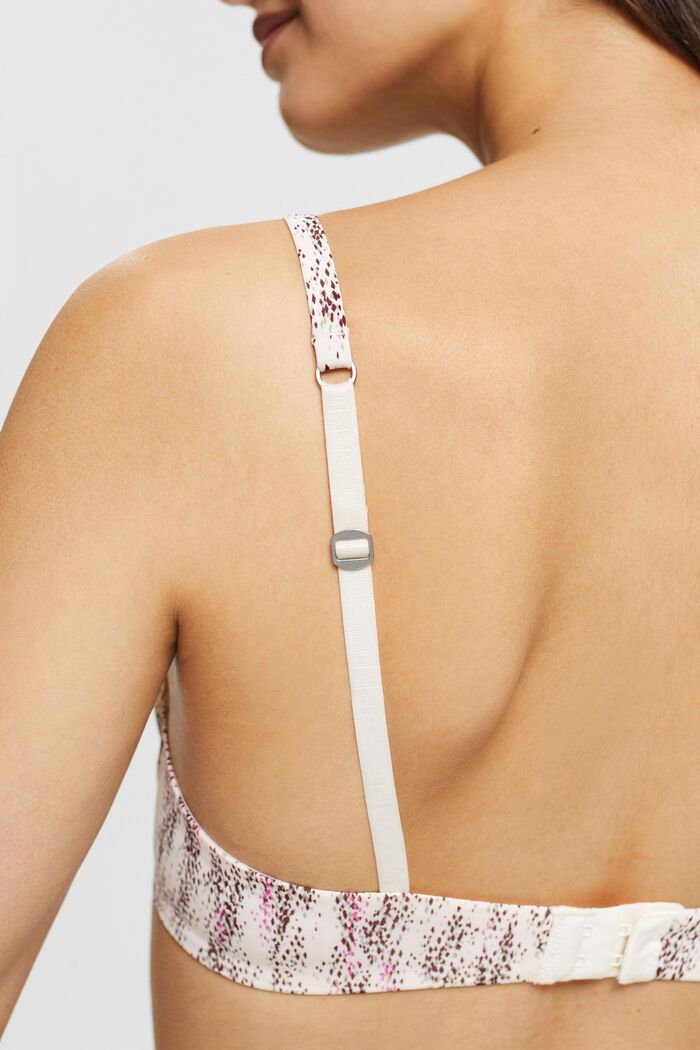 Underwired printed bra, SAND, detail image number 3
