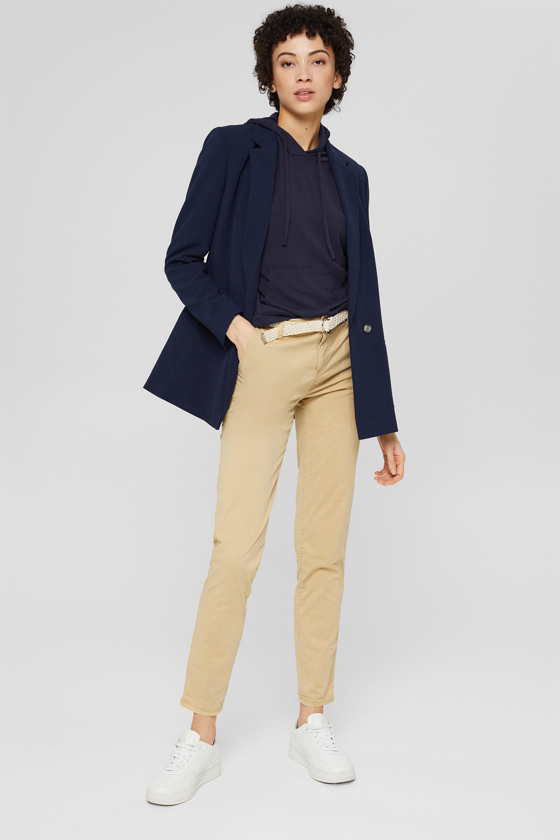 Esprit Collection 101eo1b308 Trouser in Blue Womens Trousers Slacks and Chinos Slacks and Chinos Esprit Trousers 