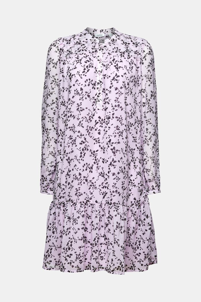 Printed Chiffon Mini Dress, LAVENDER, detail image number 5