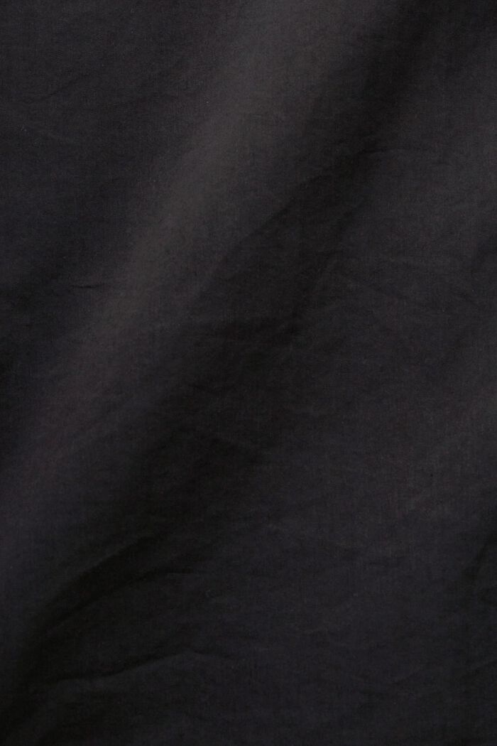 Short sleeve shirt, cotton blend, BLACK, detail image number 6