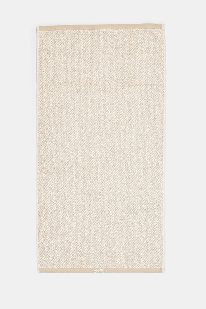 Melange towel, 100% cotton, SAND, detail image number 2