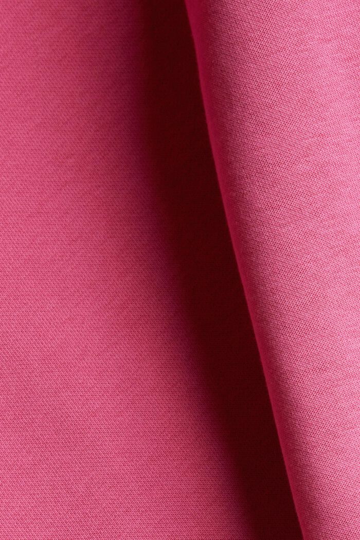 Tracksuit bottoms made of blended organic cotton, PINK, detail image number 4