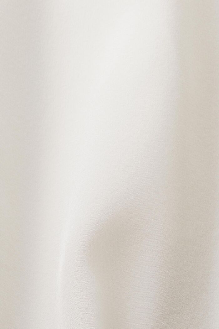 Silk V-Neck Blouse, OFF WHITE, detail image number 5
