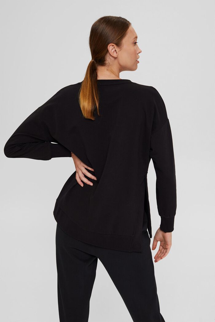 Sweatshirt in organic cotton, BLACK, detail image number 3