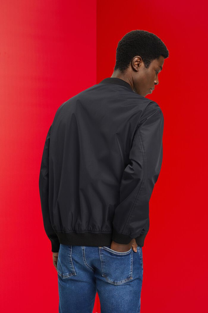Bomber-style jacket, BLACK, detail image number 3