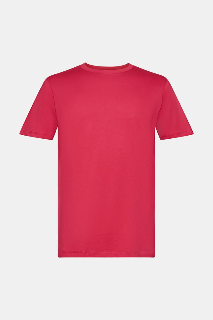 Crewneck Jersey T-Shirt, DARK PINK, detail image number 6