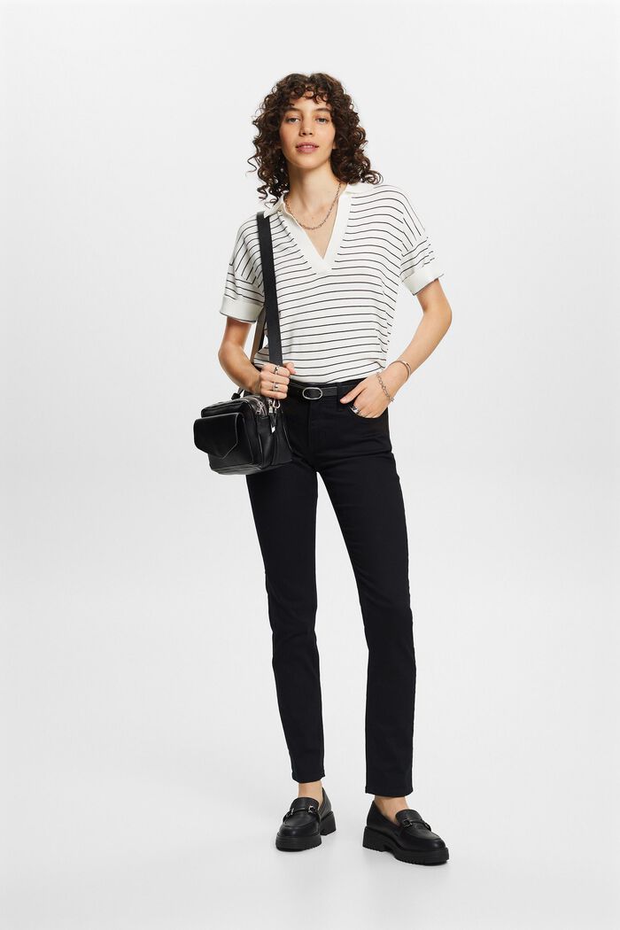 Mid-Rise Slim Jeans, BLACK RINSE, detail image number 1