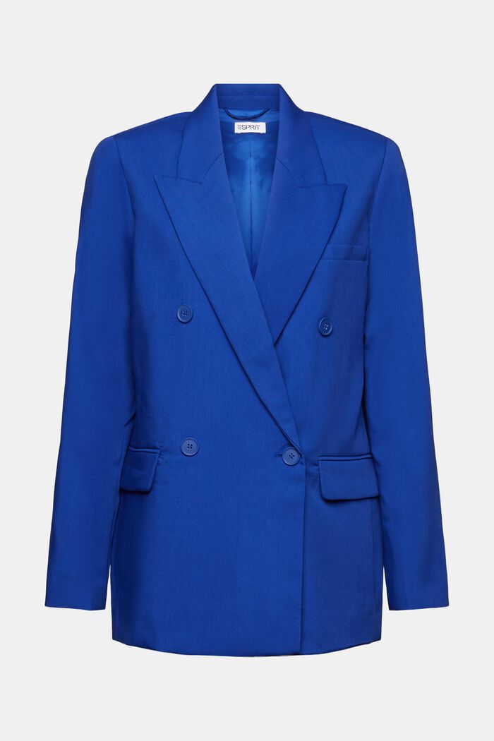 Double-Breasted Blazer, BRIGHT BLUE, detail image number 6