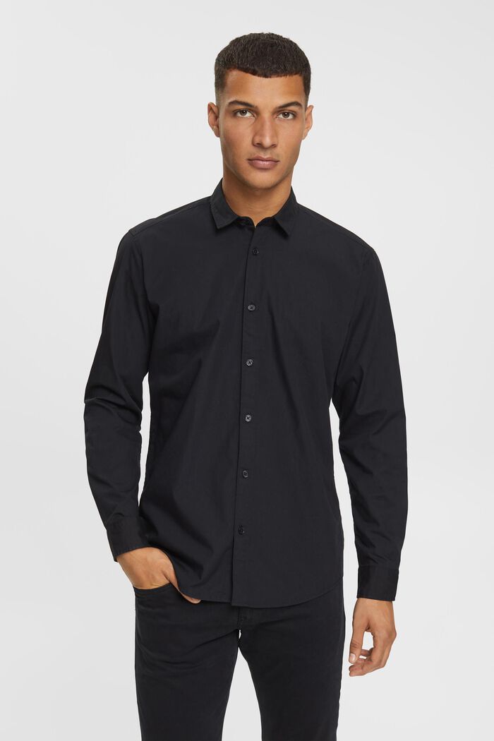 Slim fit, sustainable cotton shirt