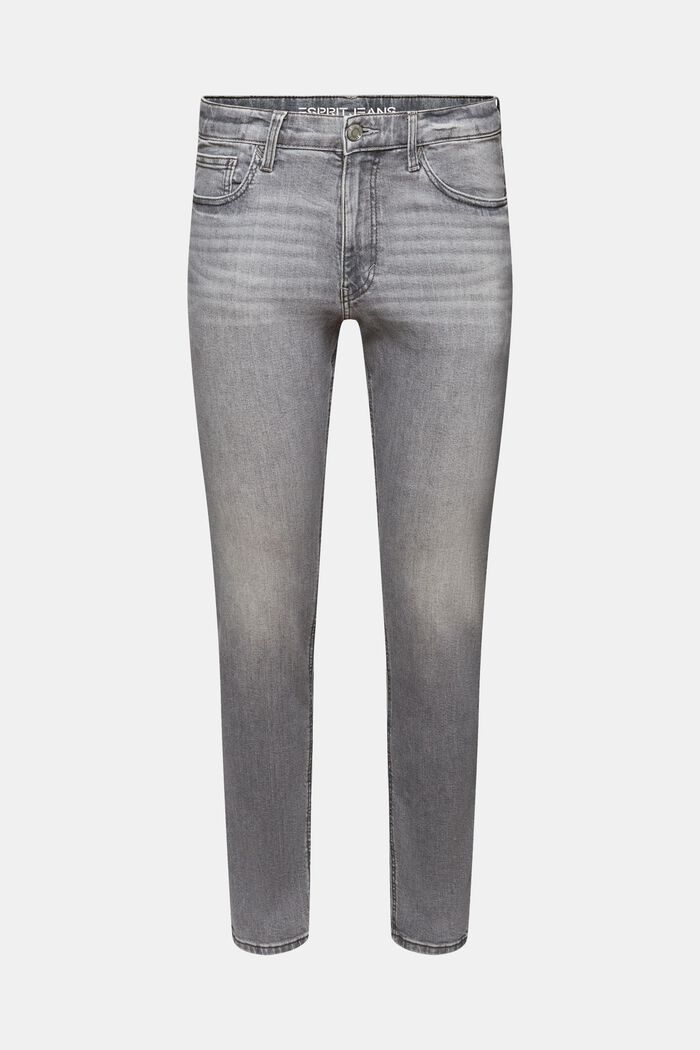 Mid-Rise Slim Tapered Jeans, GREY MEDIUM WASHED, detail image number 6