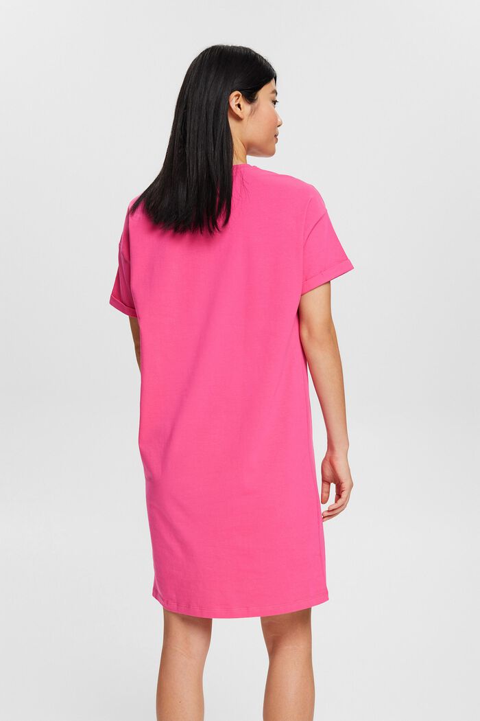 Nightshirt with a breast pocket, PINK FUCHSIA, detail image number 3