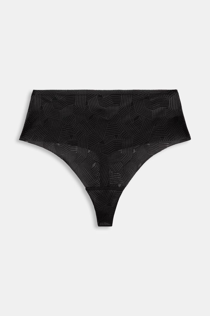High-rise string panties, BLACK, detail image number 2