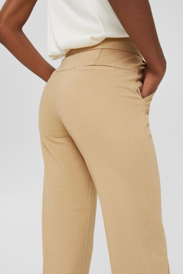 Shape-retaining jersey culottes, CAMEL, detail image number 2