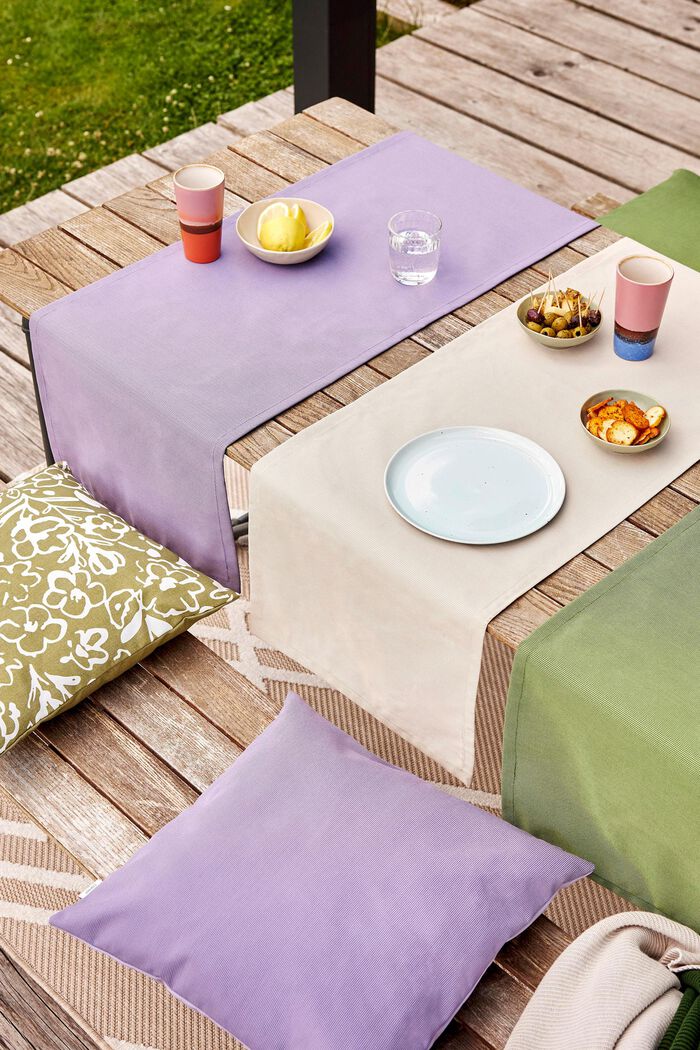 Plain-coloured table runner, LILAC, detail image number 0