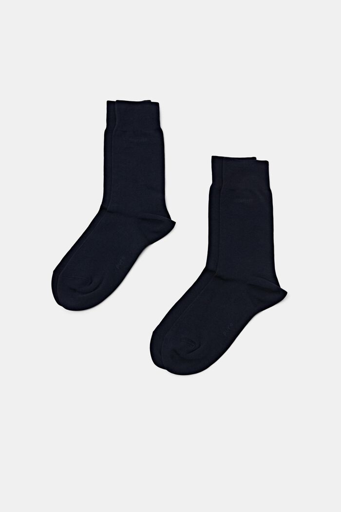 2-Pack Socks, Organic Cotton, MARINE, detail image number 0