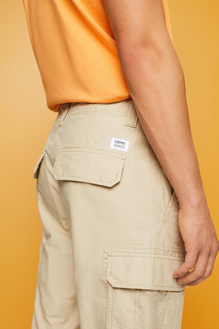 Cotton Twill Cargo Pants, SAND, detail image number 4