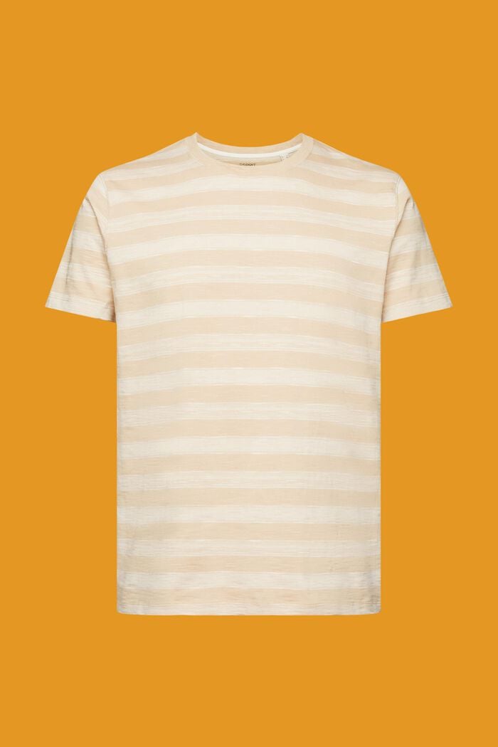 Striped t-shirt, 100% cotton, SAND, detail image number 6